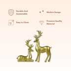 Gold Reindeer Statues - The Golden Theory