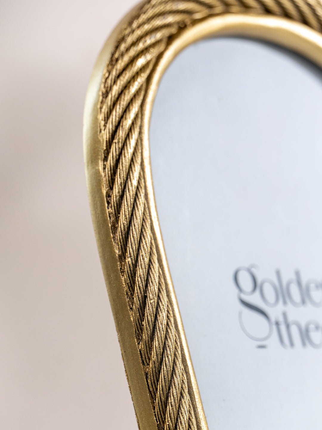 Gold Rope Vintage Frame - Large - The Golden Theory