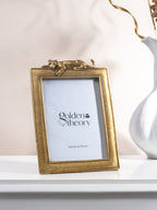 Gold Textured Photo Frame with Leopard Detail - The Golden Theory