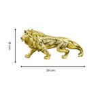 Gold Walking Lion Statue - The Golden Theory
