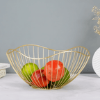 Gold Wire Fruit Basket - The Golden Theory