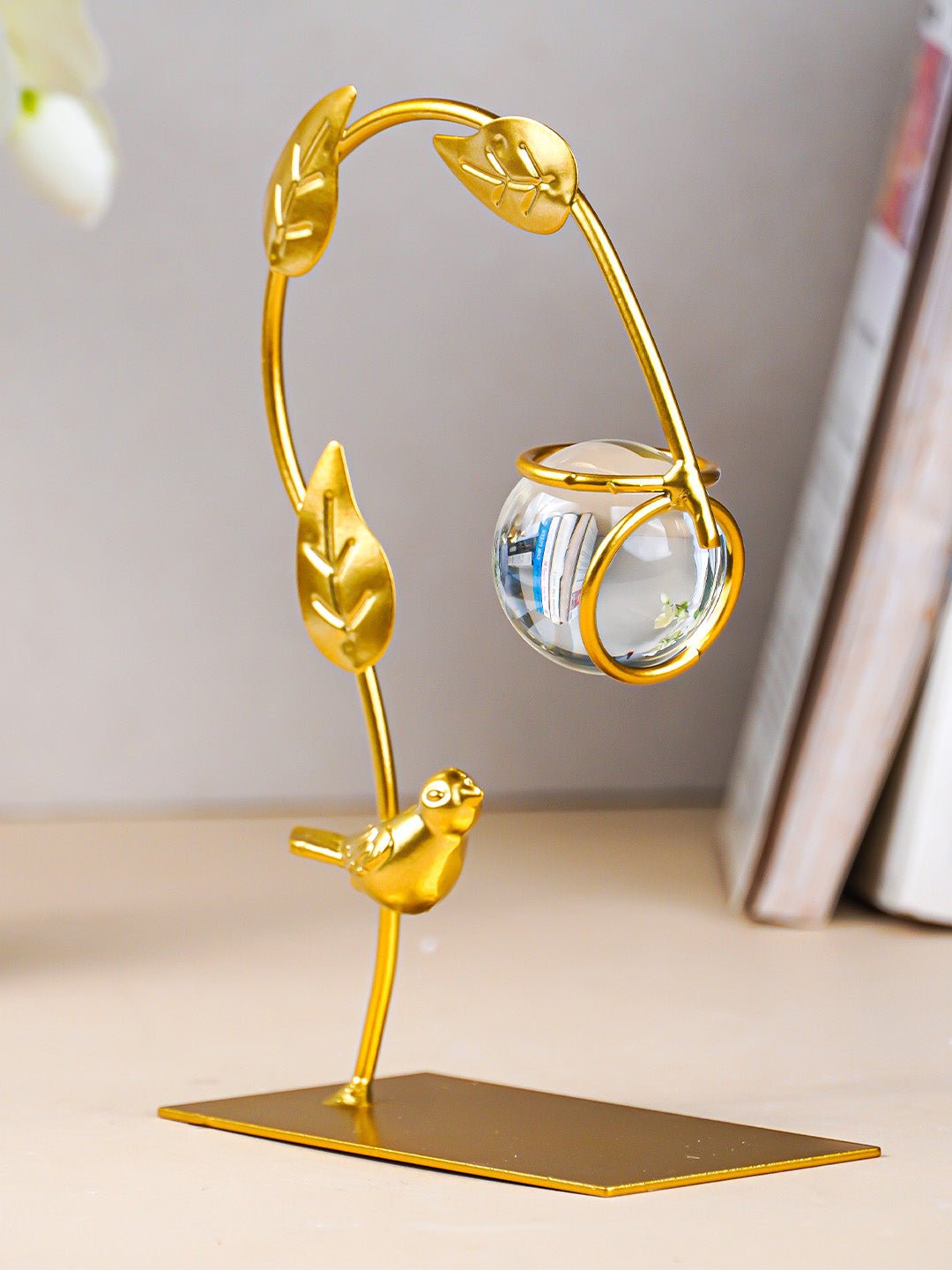 Golden Bird Design Planter Stand - The Golden Theory Main image