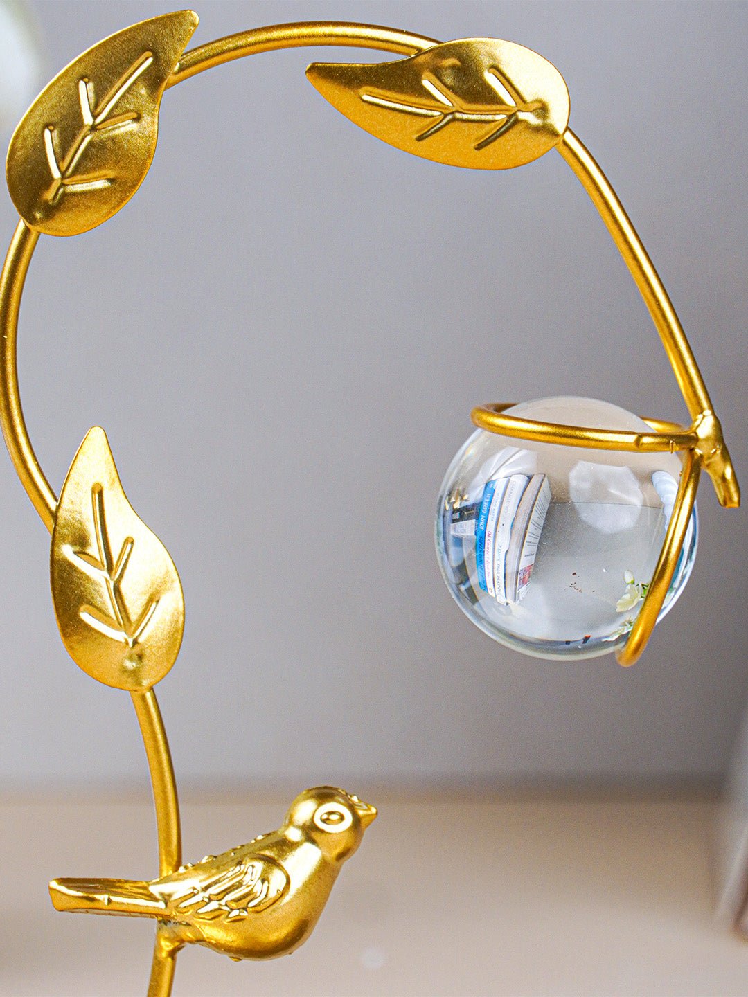 Golden Bird Design Planter Stand Secondary image
