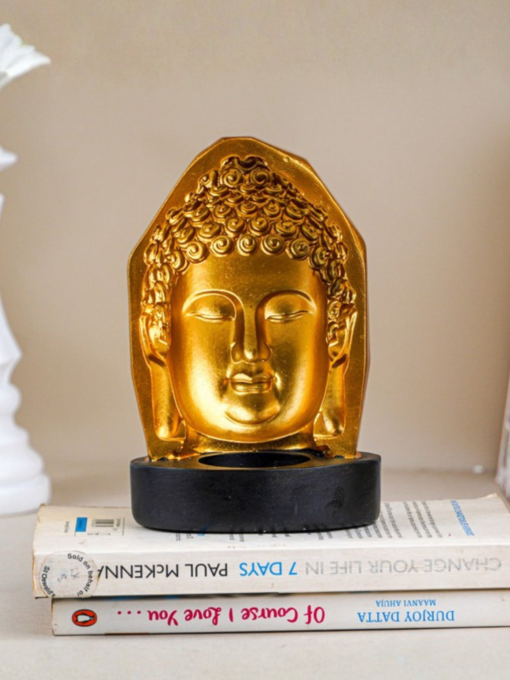 Golden Buddha Head Candle Holder - The Golden Theory