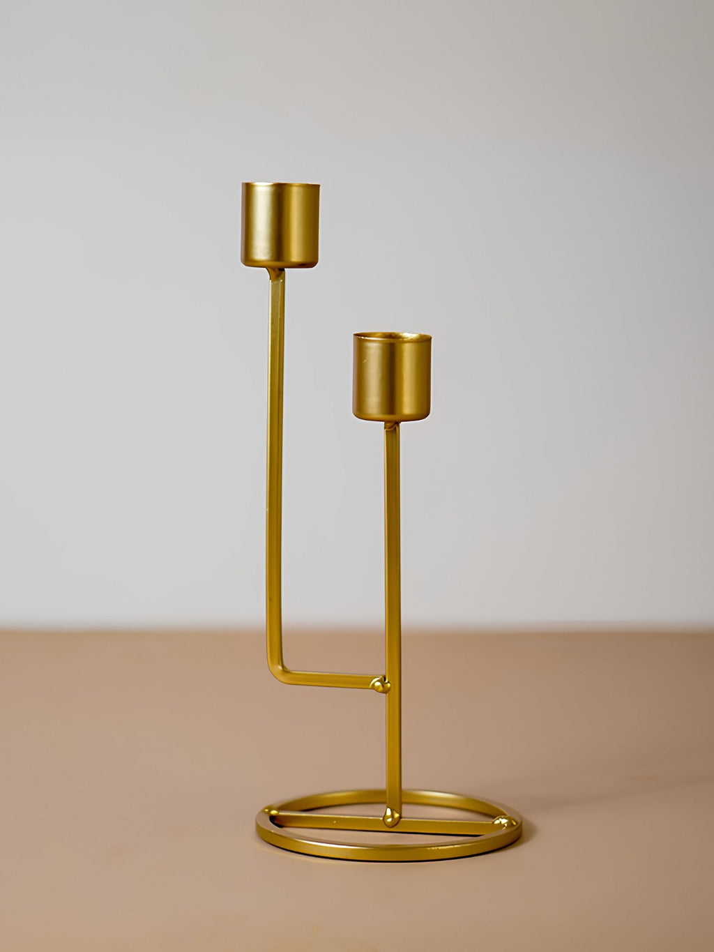 Golden Candle Holder – Dual-Level Design - The Golden Theory