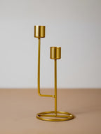 Golden Candle Holder – Dual-Level Design - The Golden Theory