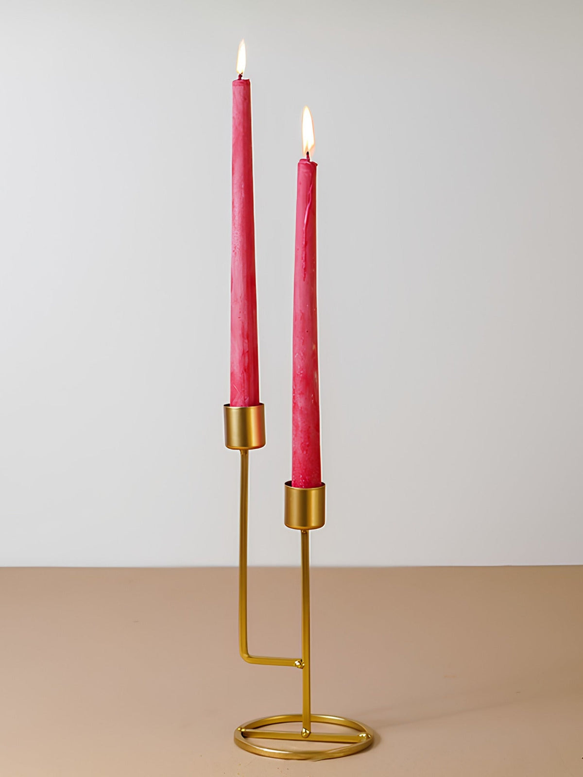 Golden Candle Holder – Dual-Level Design - The Golden Theory Main image