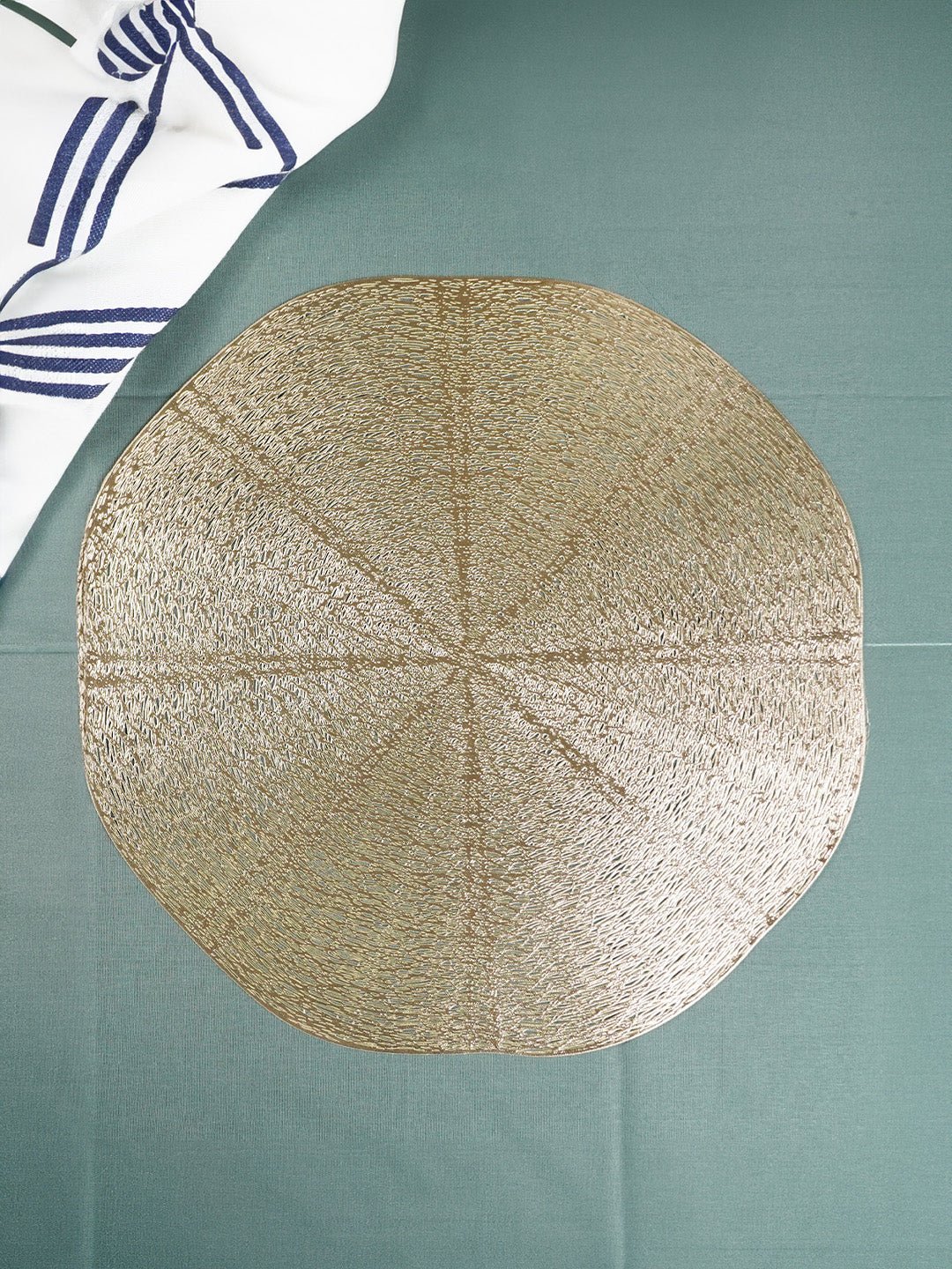 Golden Designer Table Mats | Set of 2,6 - The Golden Theory Main image