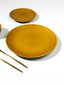 Golden Dinner Plate with Green Exterior - The Golden Theory