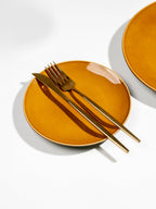 Golden Dinner Set with Green Exterior (Set of 23) - The Golden Theory