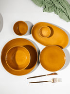 Golden Dinner Set with Green Exterior (Set of 23) - The Golden Theory