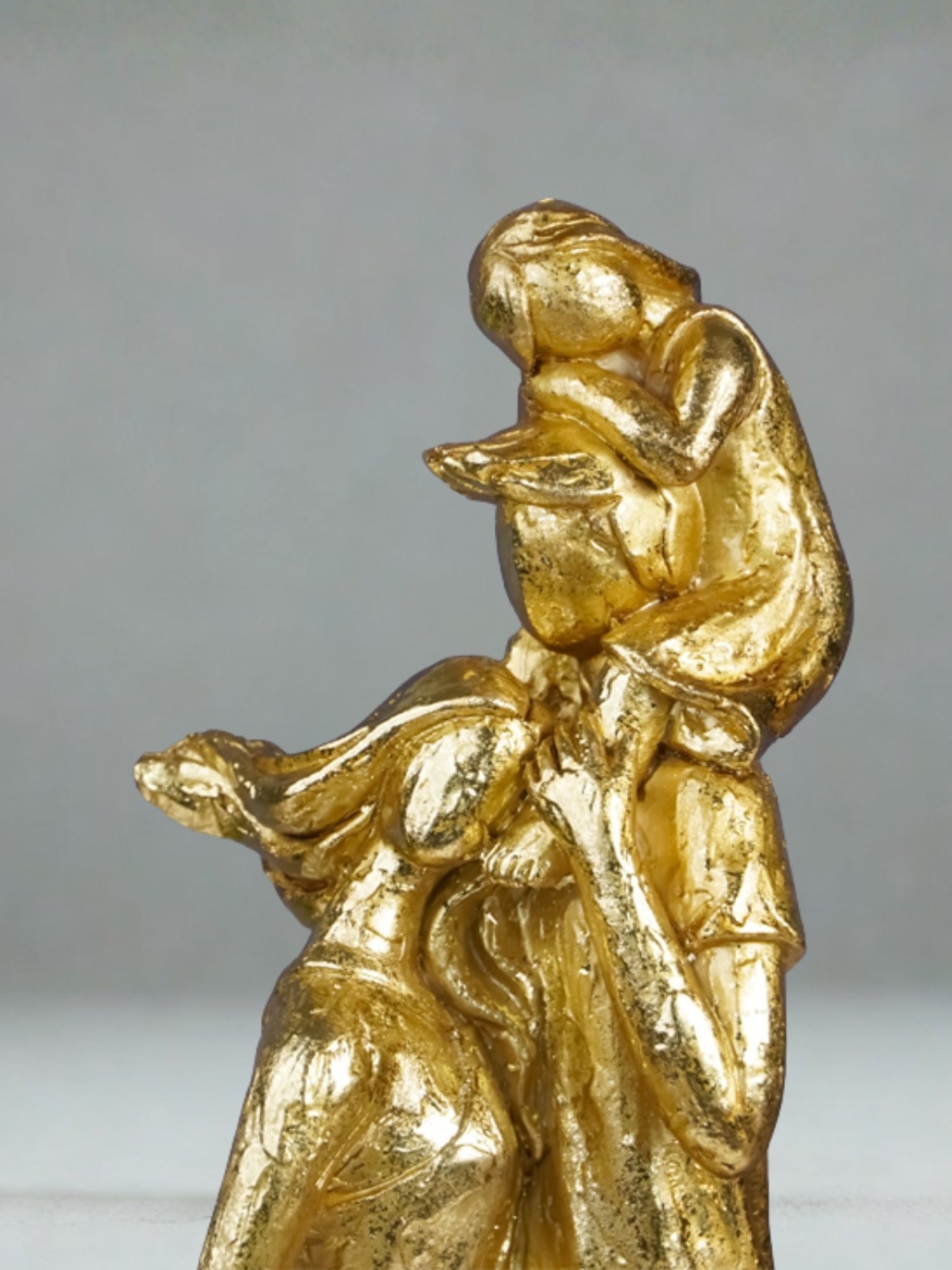 Golden Family Embrace Sculpture Secondary image