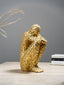 Golden Mosaic Thinker Sculpture - The Golden Theory
