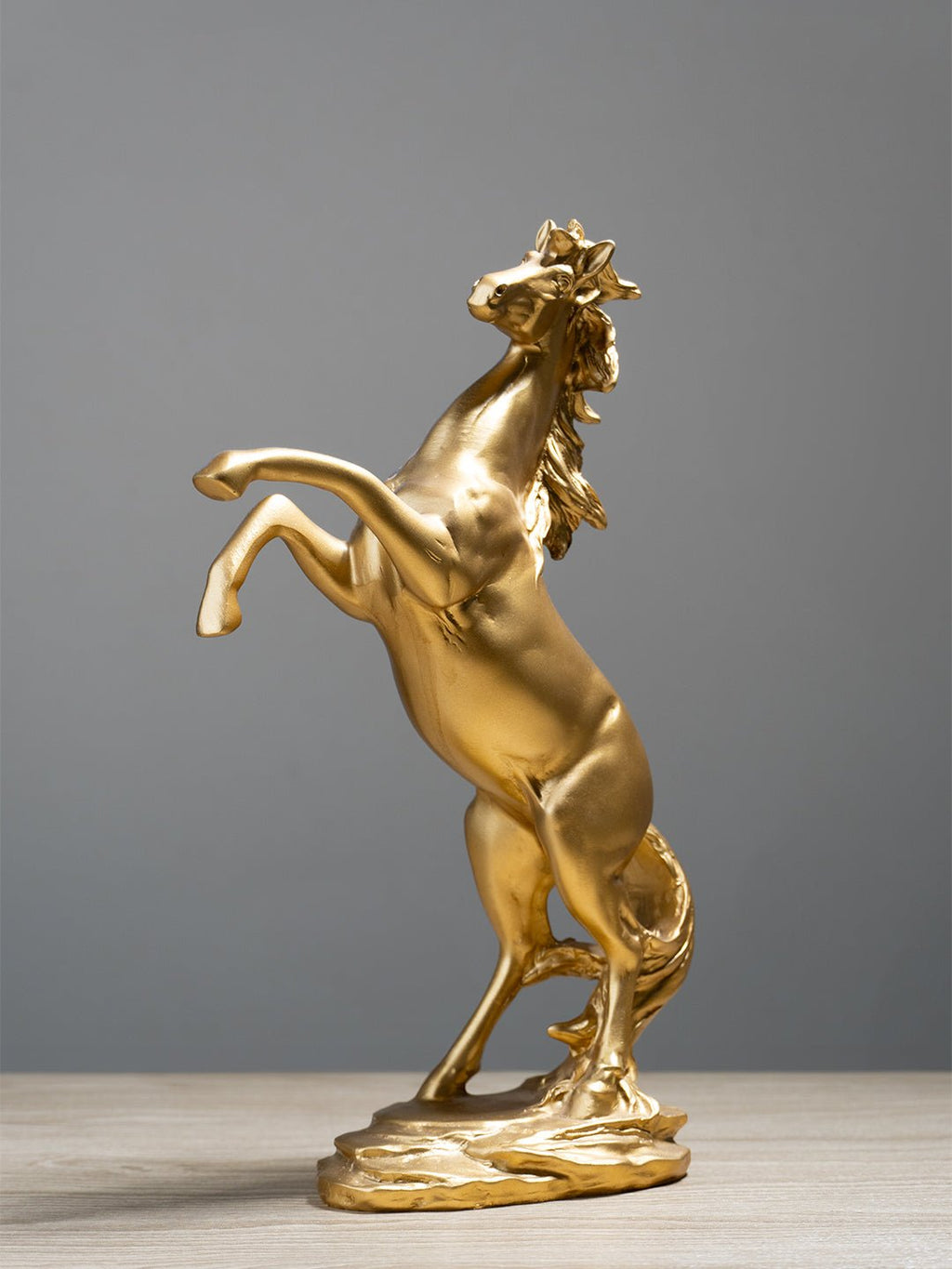 Golden Rearing Horse Figurine - The Golden Theory