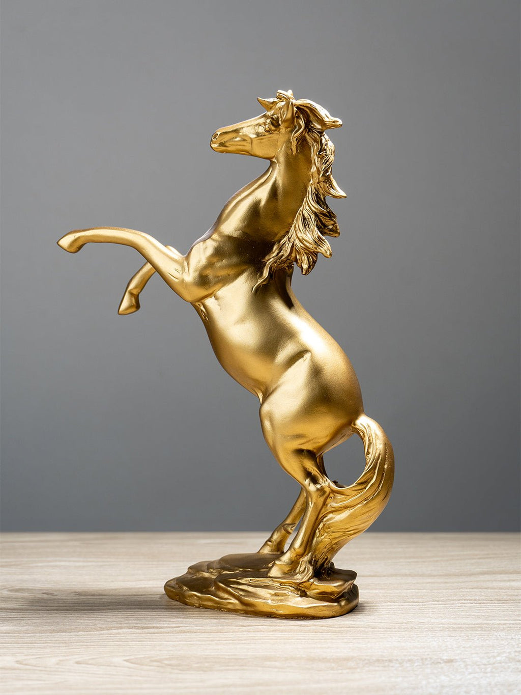 Golden Rearing Horse Figurine - The Golden Theory