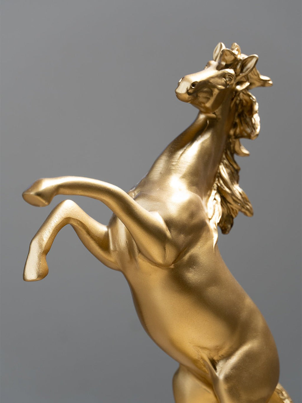 Golden Rearing Horse Figurine - The Golden Theory