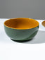 Golden Serving Bowl with Green Exterior - The Golden Theory