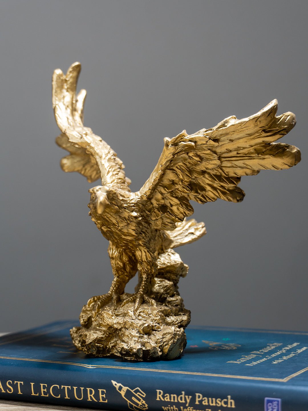 Golden Textured Eagle Sculpture - The Golden Theory