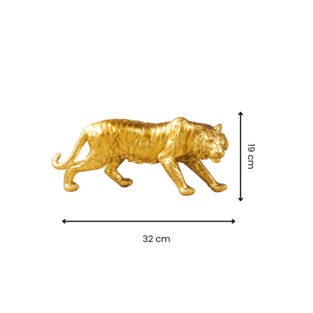 Golden Tiger Stripe Figurine - The Golden Theory