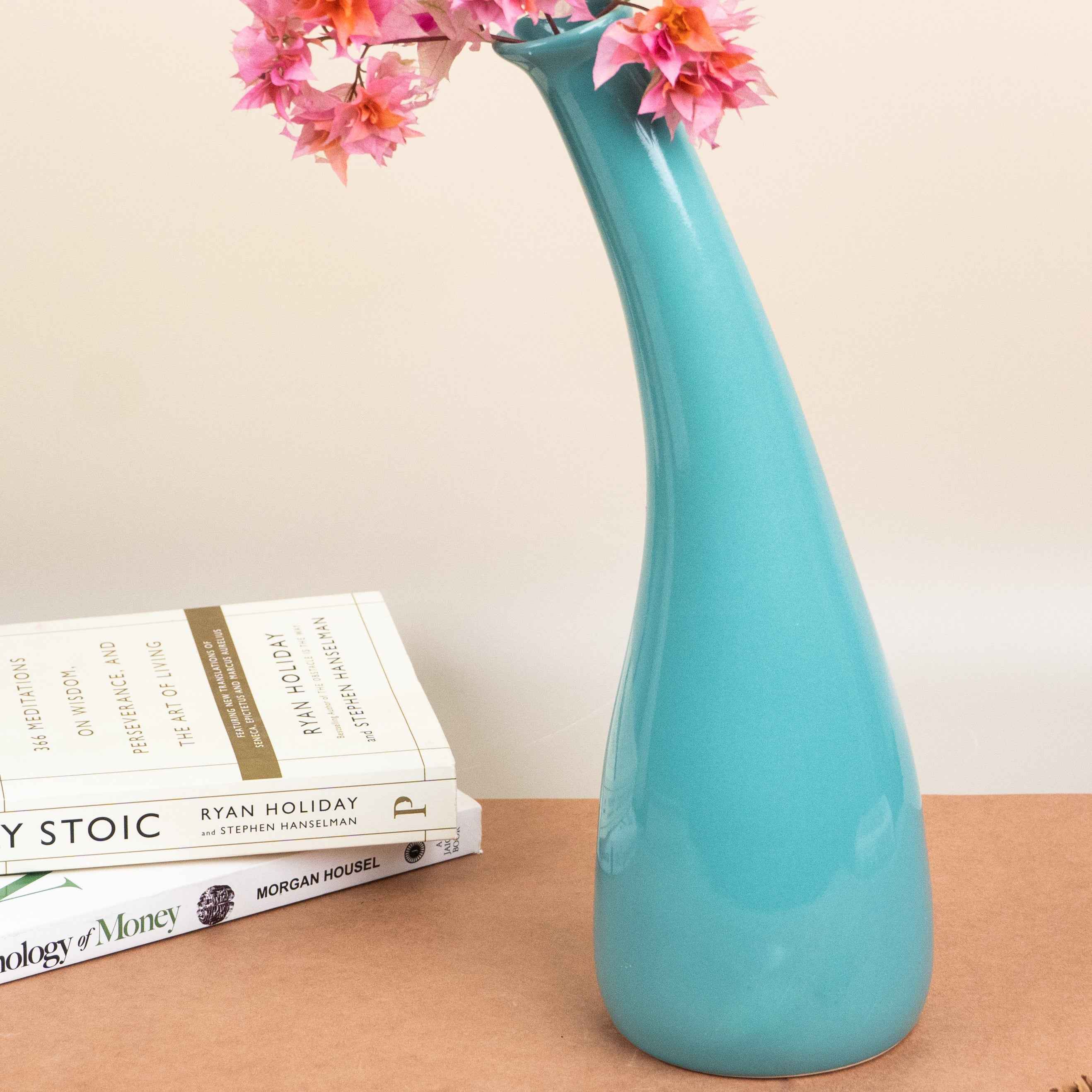 Greek Horn Ceramic Vase Secondary image