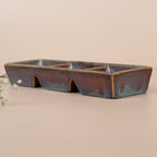 Green Ceramic Chutney Platter - The Golden Theory