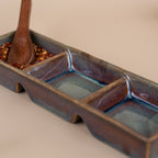 Green Ceramic Chutney Platter - The Golden Theory
