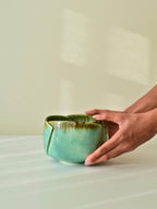 Green Ceramic Serving Bowl - The Golden Theory