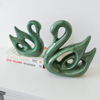 Green Hamsa Swan | Set of 2 - The Golden Theory