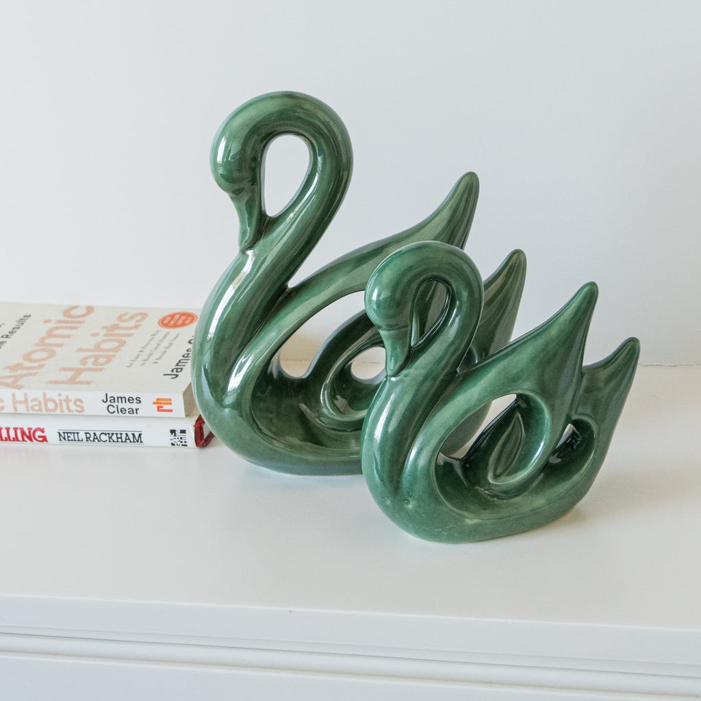 Green Hamsa Swan | Set of 2 - The Golden Theory
