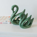 Green Hamsa Swan | Set of 2 - The Golden Theory