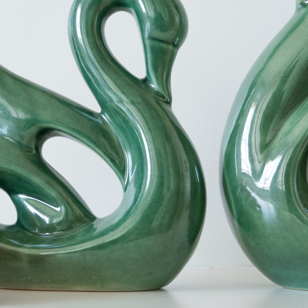 Green Hamsa Swan | Set of 2 - The Golden Theory