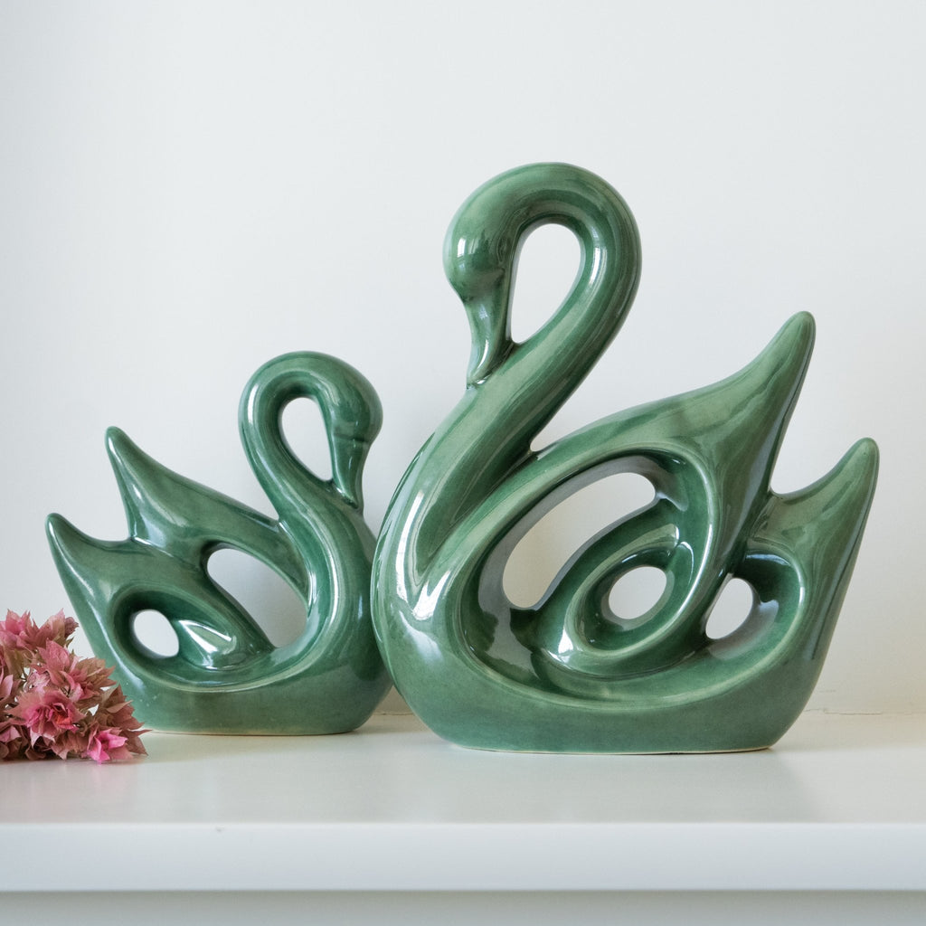 Green Hamsa Swan | Set of 2 - The Golden Theory