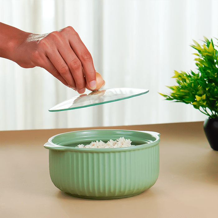Green Meadow Ceramic Casserole - The Golden Theory