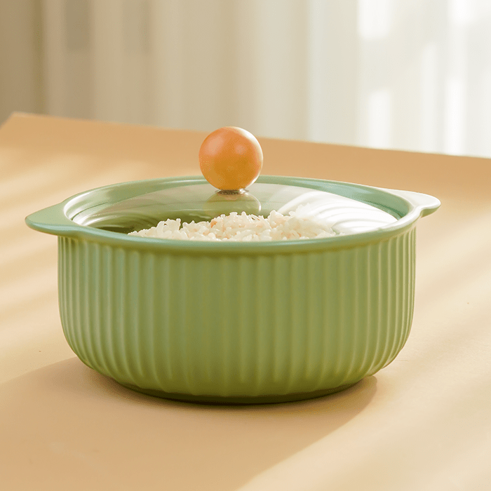 Green Meadow Ceramic Casserole - The Golden Theory