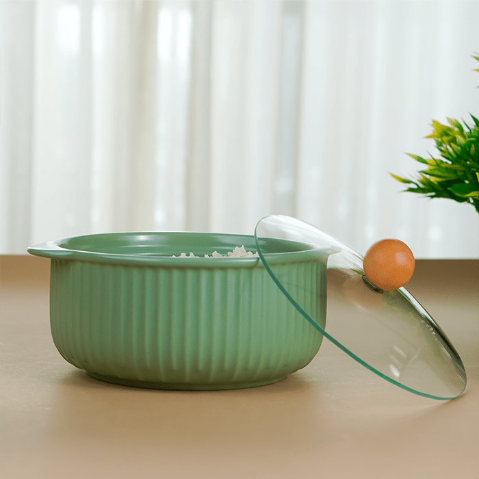 Green Meadow Ceramic Casserole - The Golden Theory