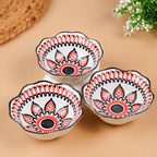 Green & Orange Scallop-Edge Ceramic Bowls Set of 3 - The Golden Theory