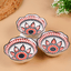 Green & Orange Scallop-Edge Ceramic Bowls Set of 3 - The Golden Theory