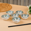 Green & Orange Scallop-Edge Ceramic Bowls - Set of 6 - The Golden Theory