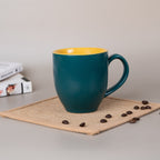 Green-Yellow Ceramic Coffee Mug - The Golden Theory
