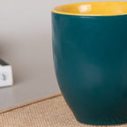 Green-Yellow Ceramic Coffee Mug - The Golden Theory