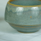 Grey Ceramic Unique Cup and Saucer with Golden Border - The Golden Theory