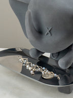 Grey Color Cute Elephant Statue with Tray - The Golden Theory