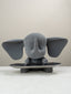 Grey Color Cute Elephant Statue with Tray - The Golden Theory