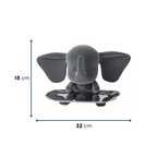 Grey Color Cute Elephant Statue with Tray - The Golden Theory