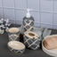 Grey Color Handcrafted Bathroom Accessories Set