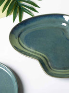 Grey Color Zig Zag Shaped Platter - The Golden Theory
