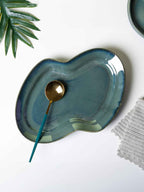 Grey Color Zig Zag Shaped Platter - The Golden Theory