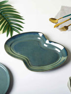 Grey Color Zig Zag Shaped Platter - The Golden Theory