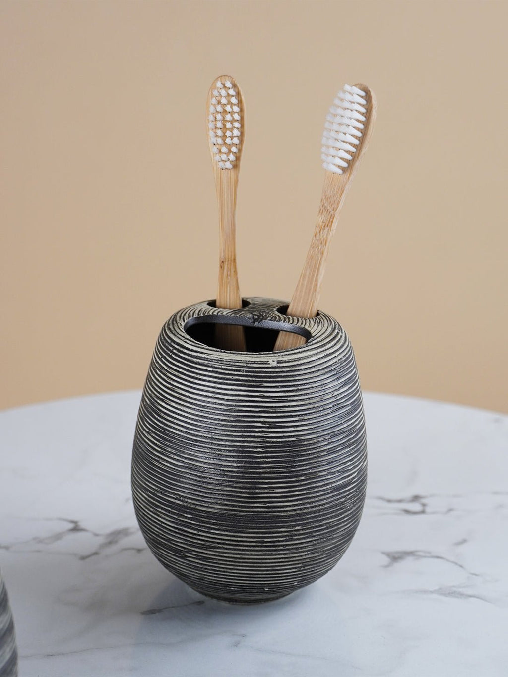 Grey Striped Bathroom Set - The Golden Theory