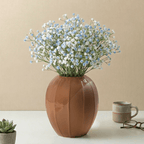 Half-Matte Half-Gloss Ceramic Flower Vase - The Golden Theory